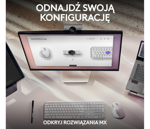 LOGITECH MX BRIO 4K jasnoszary 960-001554 - 1227569 - zdjęcie 14